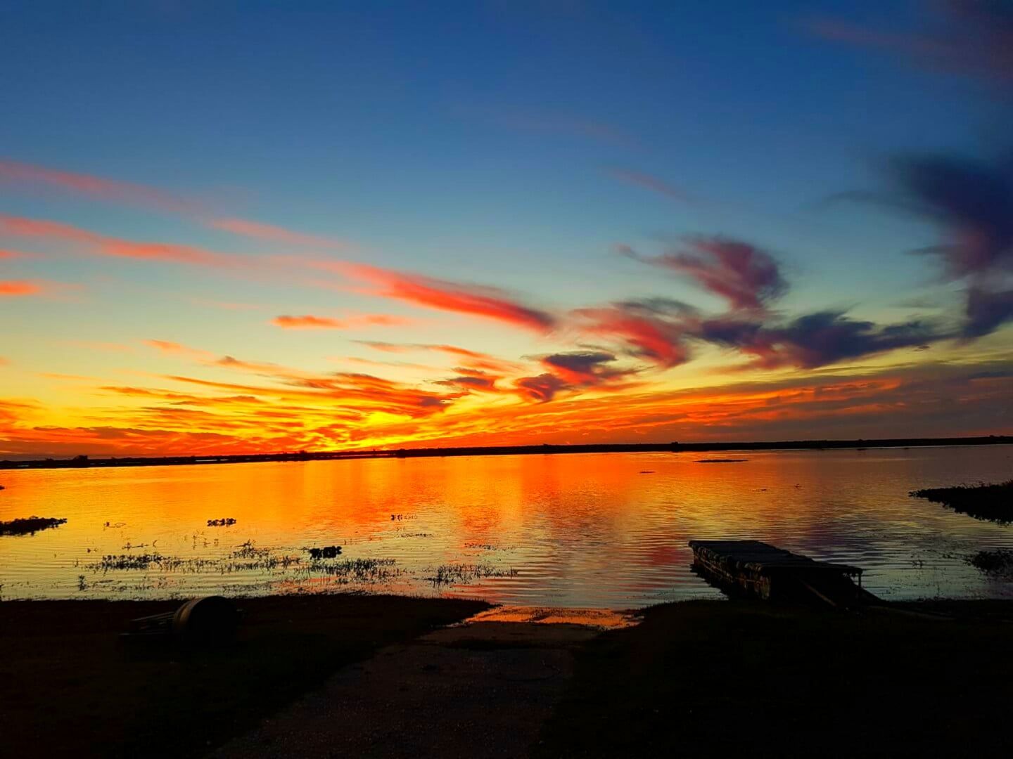 Imagem do por do sol na Pousada El Sonhador
